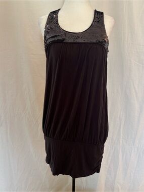 Lady Dutch Sequin Tunic Tank Top Y2K Glam Indie Sleaze Clubcore Small